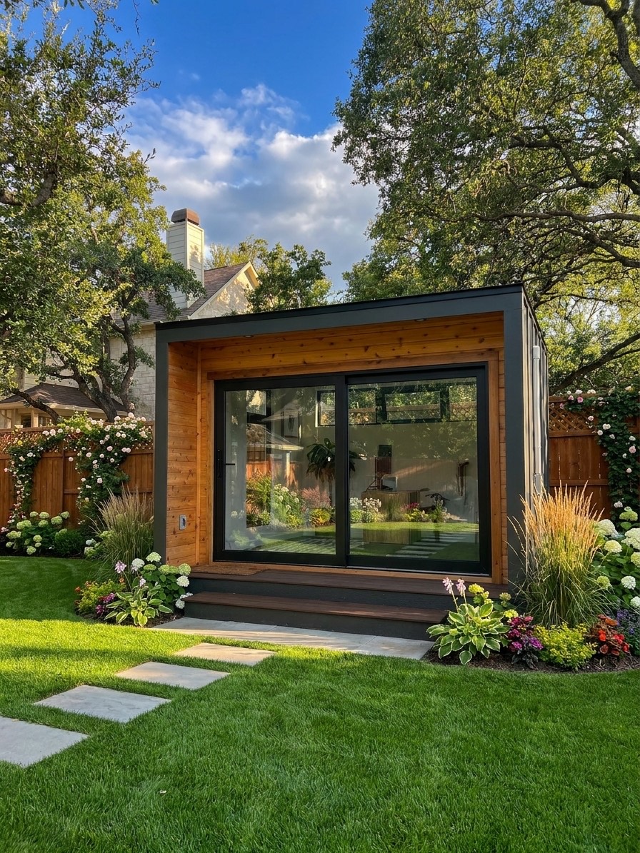 Pod Essentials exterior — siding and finish options